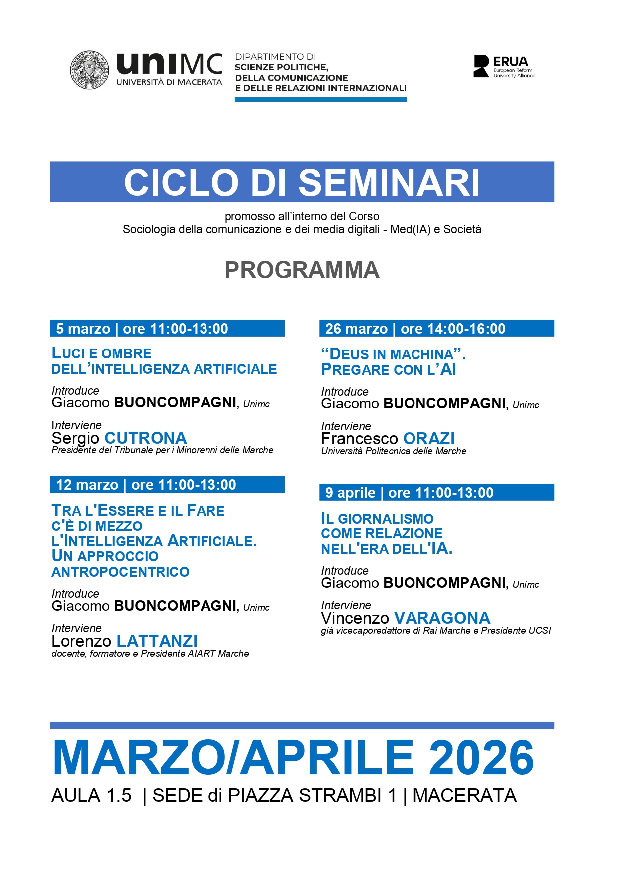 Ciclo di seminari