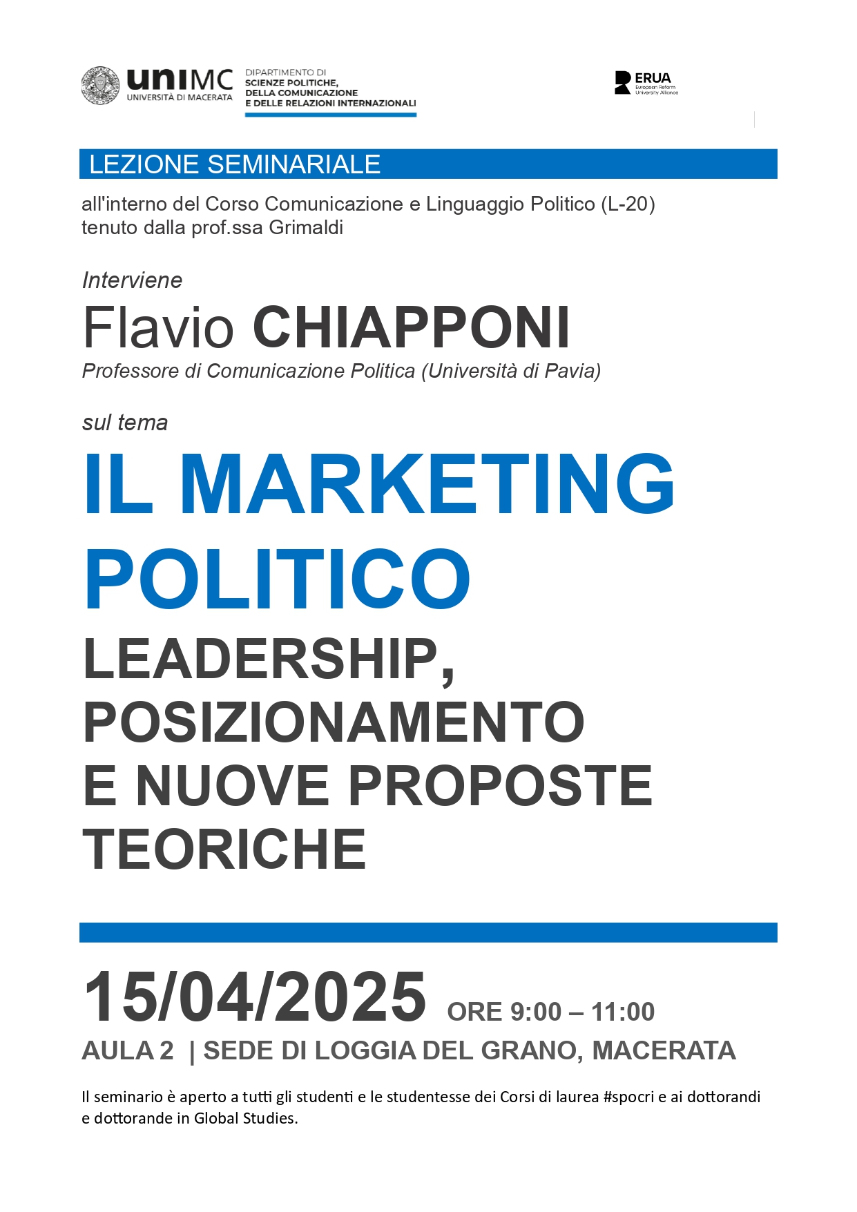 IL MARKETING POLITICO