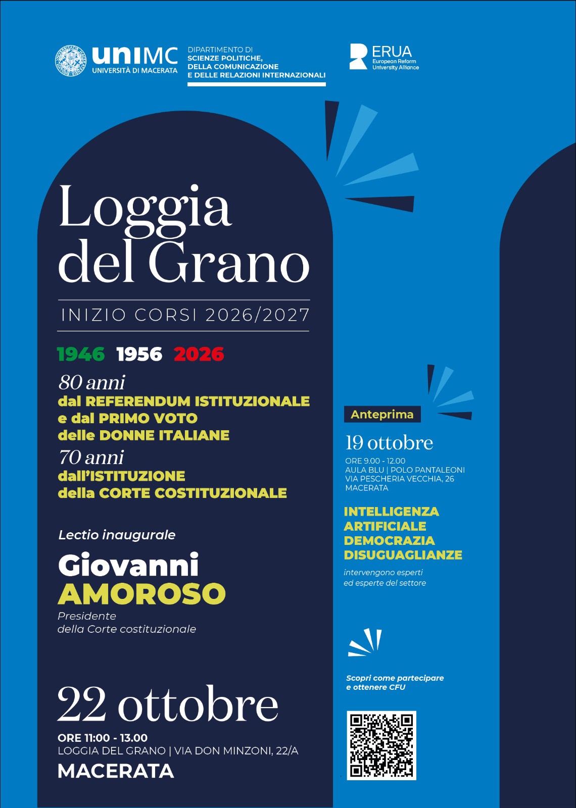 INIZIO CORSI 2026/2027