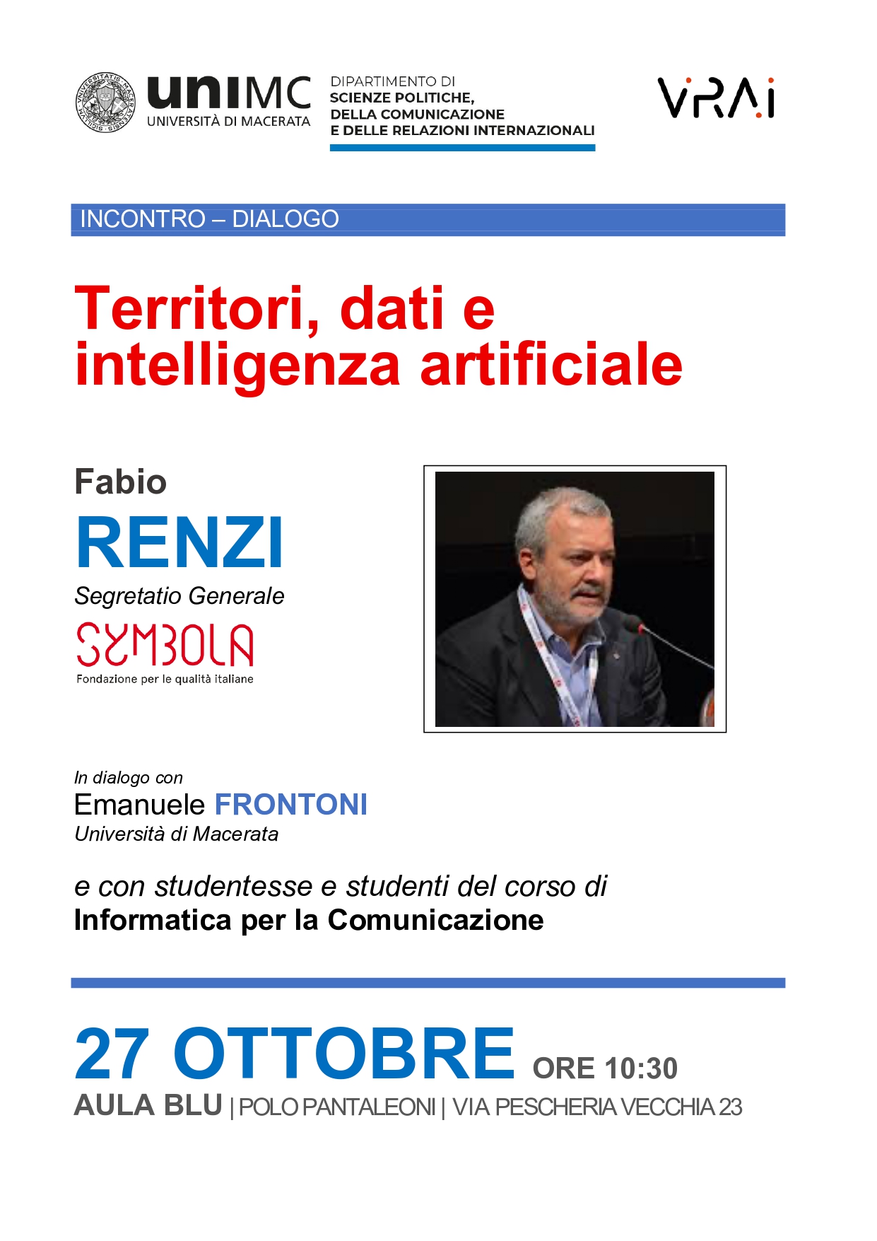 Territori, dati e intelligenza artificiale