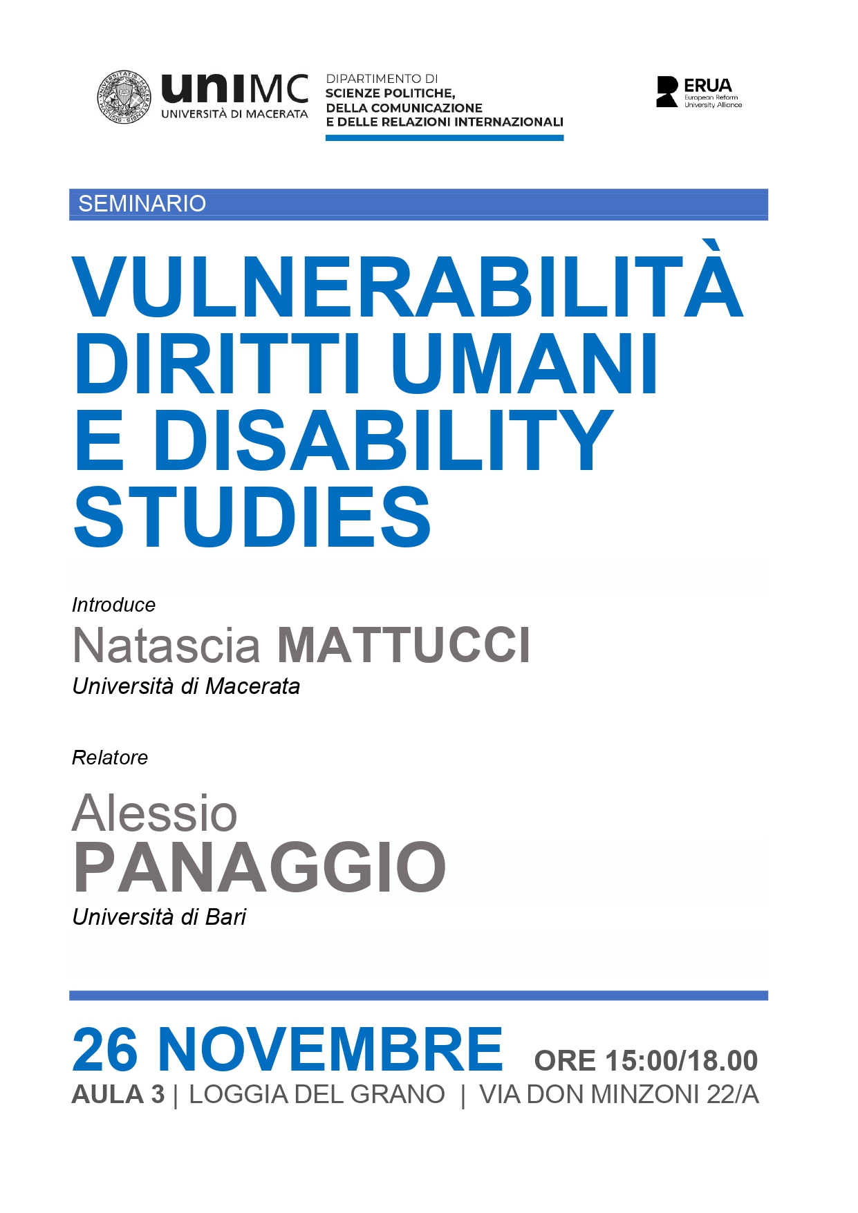 Vulnerabilità, diritti umani e disability studies