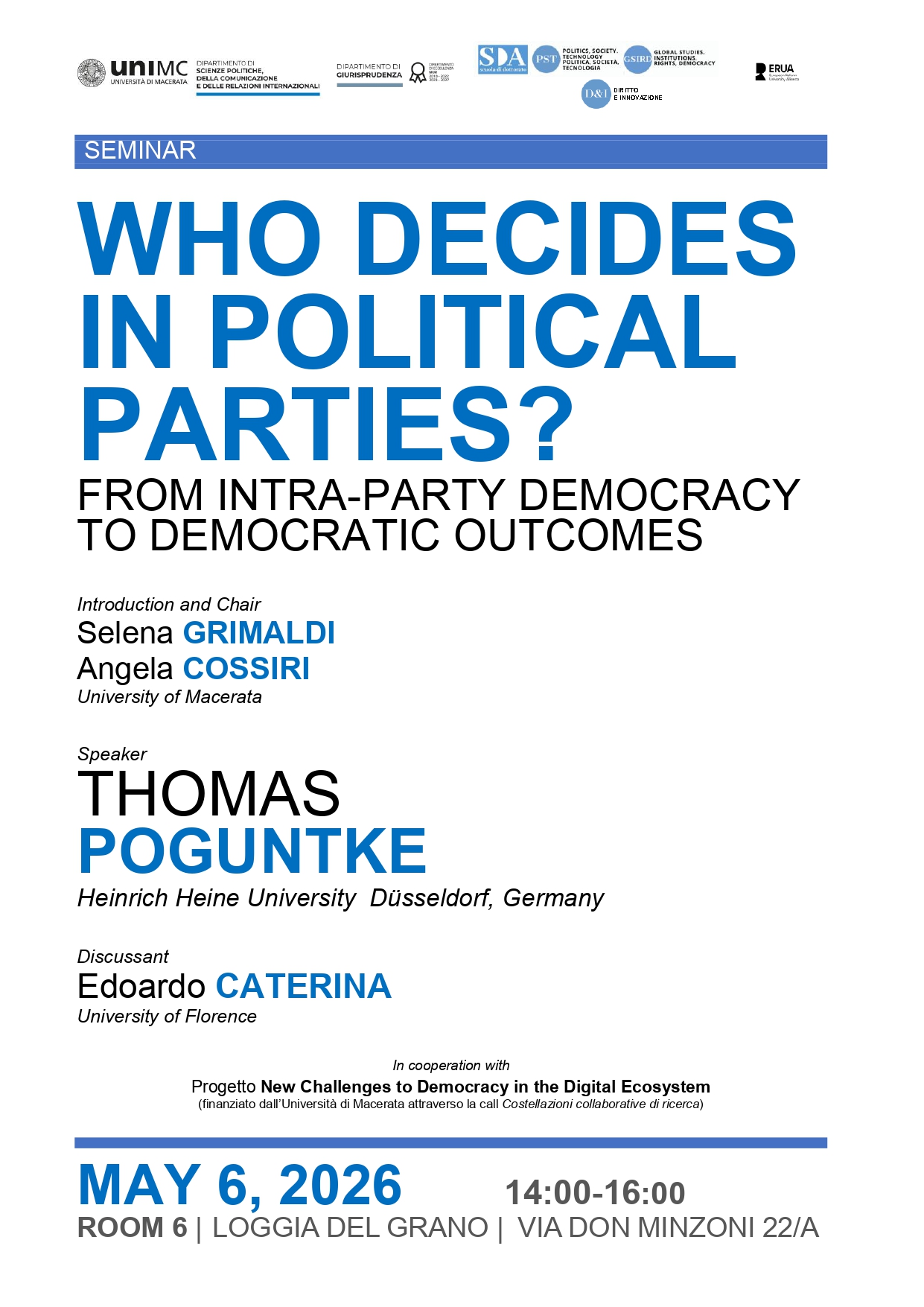 WHO DECIDES  IN POLITICAL PARTIES?