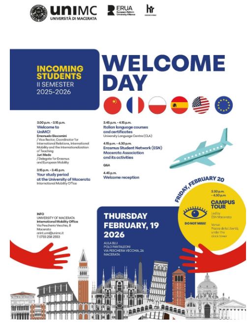 WELCOME DAY INCOMING STUDENTS II SEMESTER 2025-2026