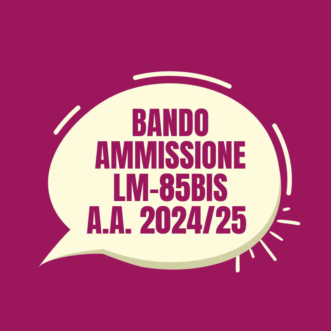 [LM-85bis] Ammissione a.a. 2024/25: pubblicazione graduatorie
