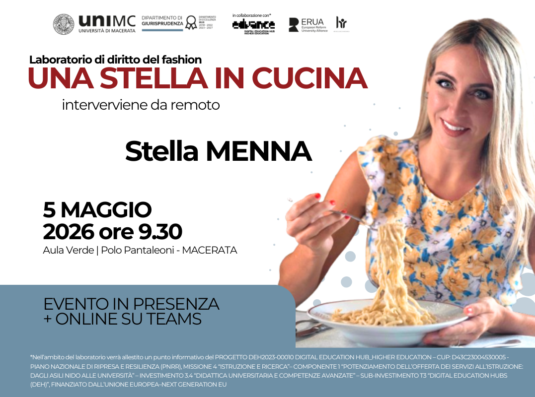 Laboratorio di Diritto del Fashion: una Stella in cucina