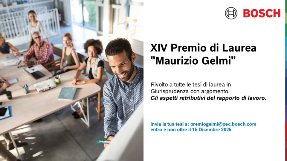 Premio di Laurea “Maurizio Gelmi”