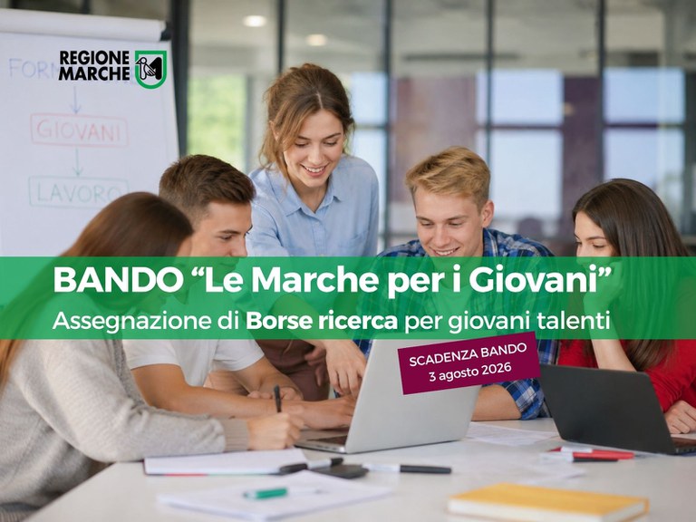 Borse di ricerca per giovani talenti – Regione Marche