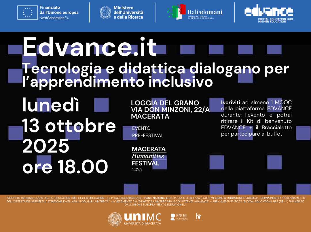 Edvance.it. Tecnologia e didattica dialogano per...