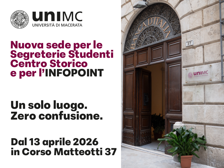 Nuova sede per Segreterie Studenti e Infopoint Nuova sede per Segreterie Studenti e Infopoint