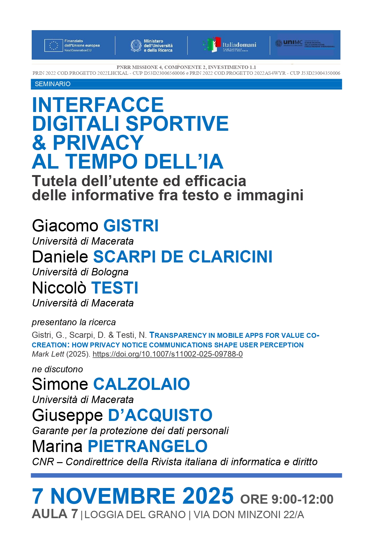 Interfacce digitali sportive & privacy al tempo dell'IA Interfacce digitali sportive & privacy al tempo dell'IA