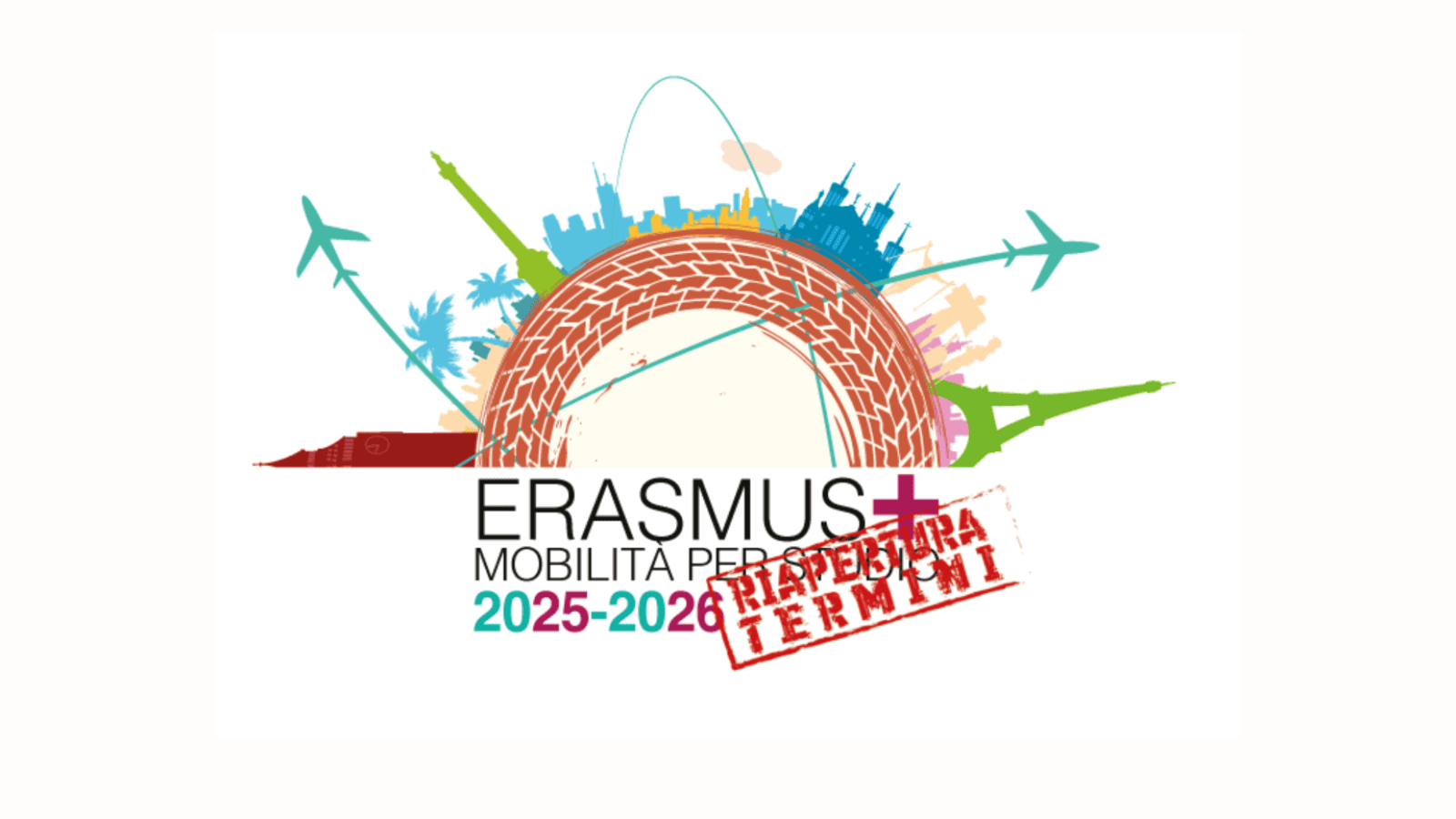Bando Erasmus+ Mobilità per Studio a.a. 2025/2026 - RIAPERTURA DEI TERMINI