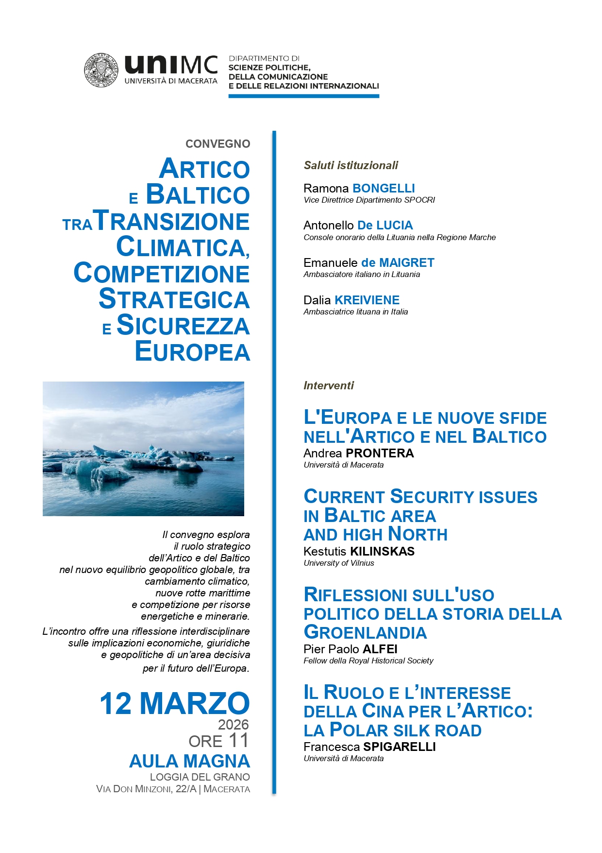 Artico e Baltico tra transizione climatica, competizione strategica e sicurezza europea Artico e Baltico tra transizione climatica, competizione strategica e sicurezza europea