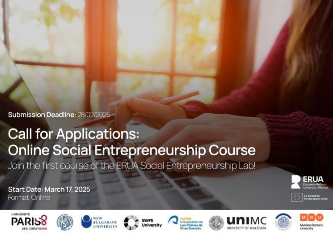 Selezioni “ERUA Social Entrepreneurship Course" Selezioni “ERUA Social Entrepreneurship Course"