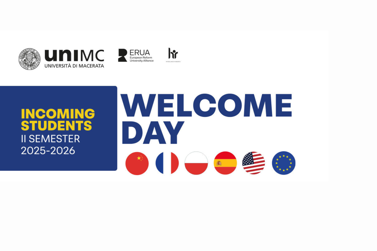 WELCOME DAY INCOMING STUDENTS II SEMESTER 2025-2026