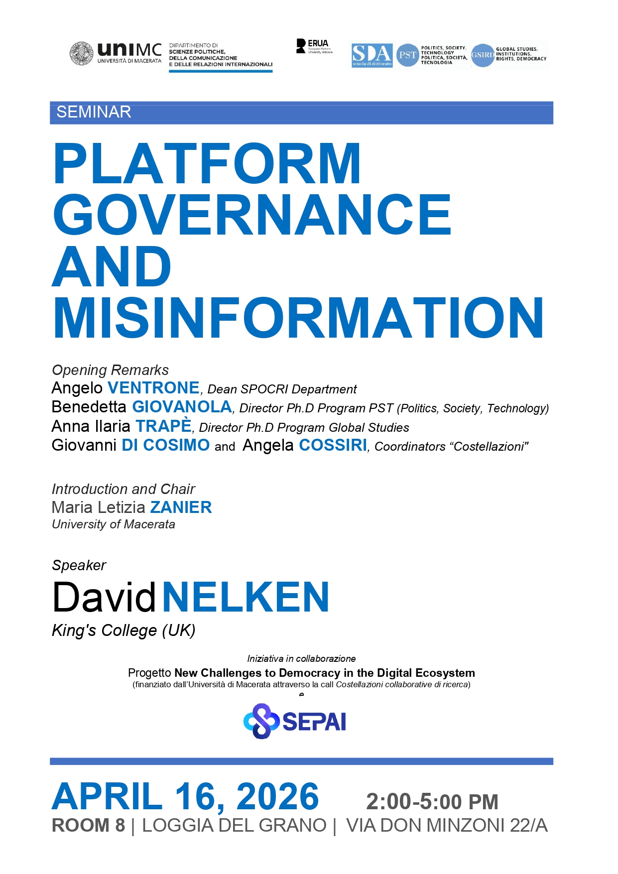 Platform Governance and Misinformation
