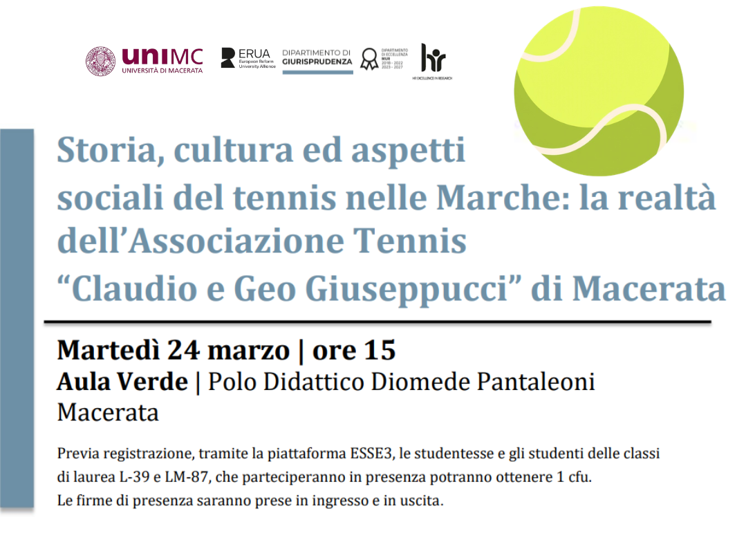 Storia, cultura ed aspetti sociali del tennis nelle Marche: la realtà dell’Associazione Tennis “Claudio e Geo Giuseppucci” di Macerata